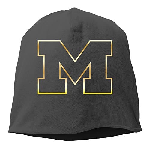 Michigan Wolverines Block M Gold Style Beanies Cap