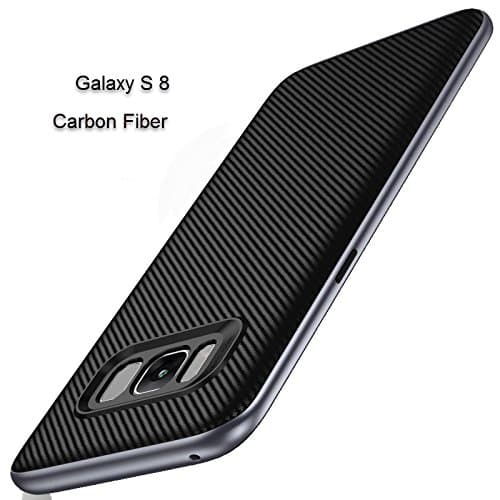 TPU+PC Bumblebee Slim-Fit Ultra-Thin Galaxy S8 Case, Antiskid surface Style 360 fully protection Premium Quality highly cost effective for Samsung Galaxy S8 2017 Release-Gray Black