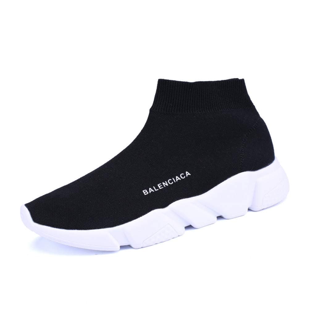 OHOLXMZ Unisex Breathable High Top Sports Shoes New Womens Ladies Sneakers Trainers Sock Runners Comfy Speed Knit Gym Shoes