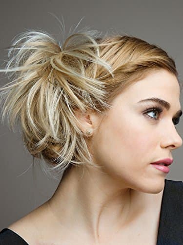 Twirl Ups Color 24/18T Frosted - Revlon Hairpiece Attached Comb Clip Around Bun Updo Women's Synthetic Straight