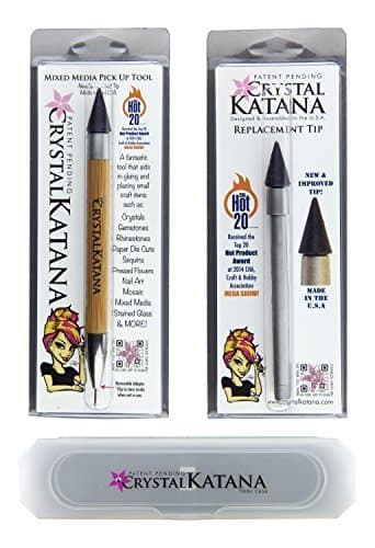 Crystal Katana Rhinestone Applicator Ultimate Kit: Includes Crystal Katana, Replacement Tip, and Storage Case