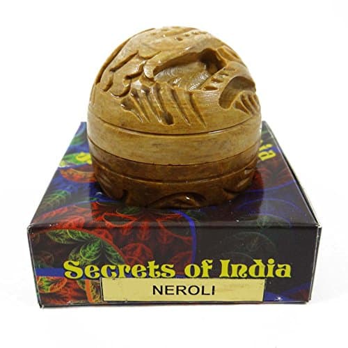 Natural Neroli Solid Perfume Body Musk In Stone Jar 8