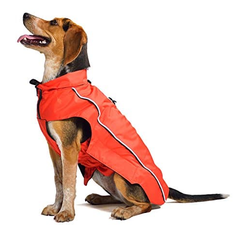 Dog Gone Smart Nanobreaker Rain Coat with Repelz-It Nano-Protection Coat for Dogs, 12", Red