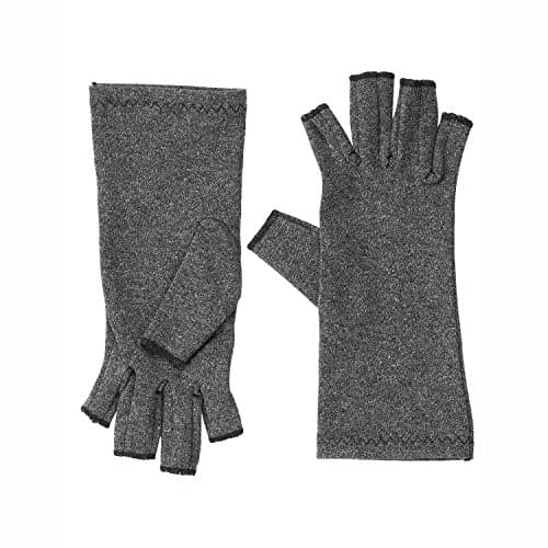 Compression Arthritis Gloves Open-finger Breathable Hands Warmer for Men/Women Rheumatoid &amp; Osteoarthritis Disease Joint Pain Symptom Relief Care Hand-guard for Typing/Cooking/Writing (Large)