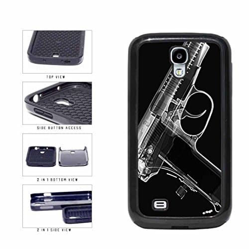 Black And White Gun Xray With Bullets Dual Layer Phone Case Back Cover Samsung Galaxy S4 I9500