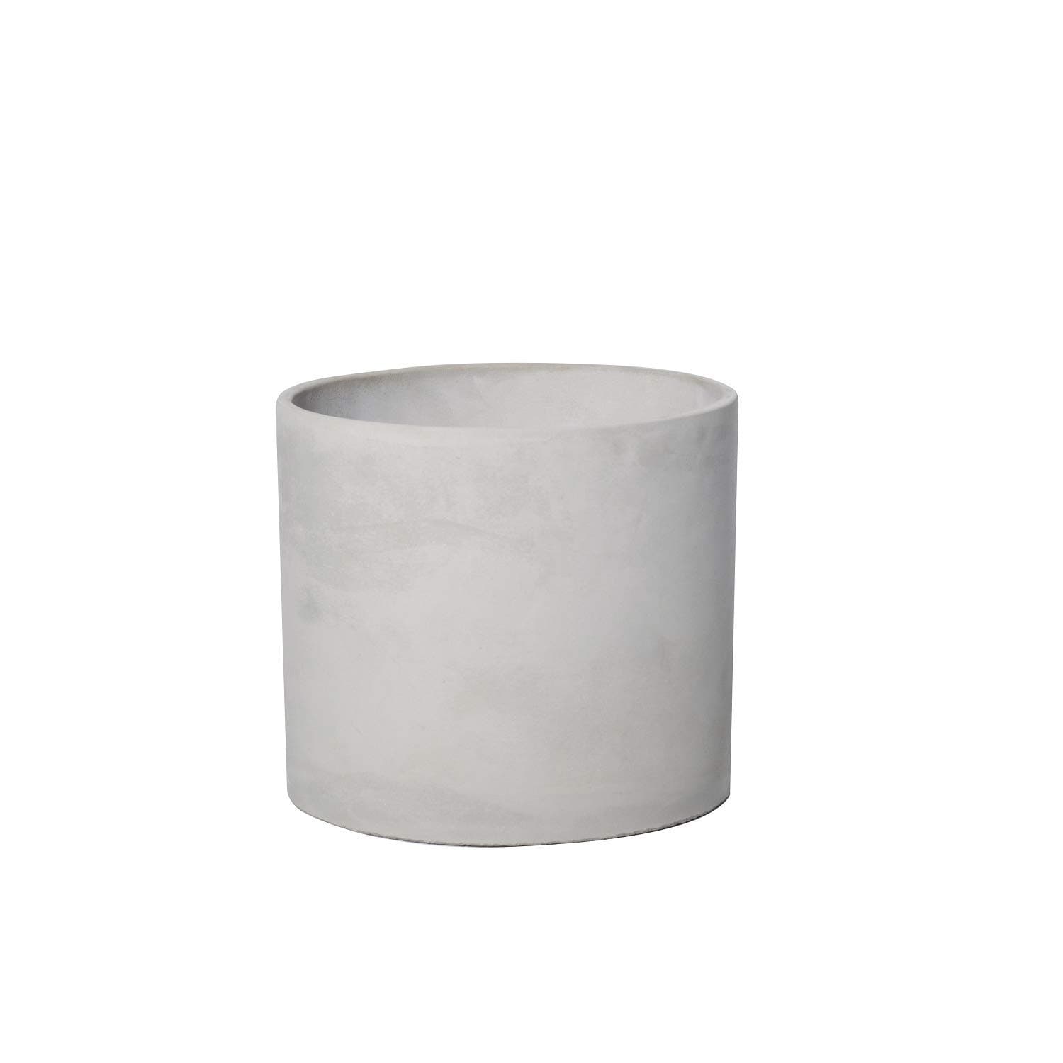 Ekirlin Cement Planter, Modern Indoor Concrete Flower Planter,Cement Pots Unglazing Pot for Outdoor Indoor, Succulent & Cactus Container with Plastic Tray for Holiday Gift (H:7.87 inch, Unglazing)