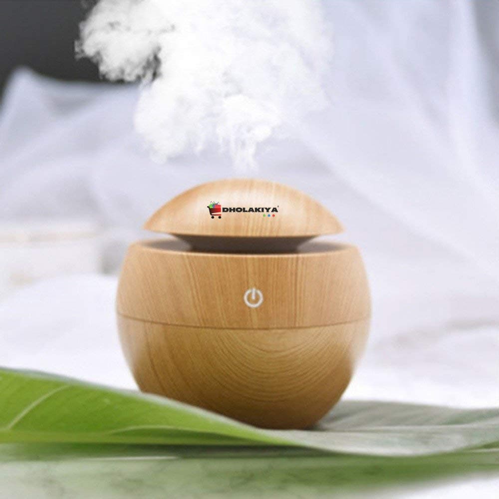 Dholakiya® D2-New Wood Air Diffuser Humidifier for Office, Home, Children's room, Bedroom, Room, Yoga etc. Aroma Diffuser Humidifier and Air Oil Diffuser Air Freshener for room[1*Pcs]