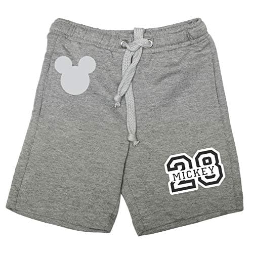 MICKEY MOUSE FAMILY Grey Cotton Poly Shorts for Boys DMFSR008.4