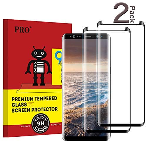 Galaxy S8 Screen Protector Glass (2-Pack), 3D Tempered Glass Film, [Case friendly] [No Bubbles] [9H Hardness], Screen Protector for Samsung Galaxy S8