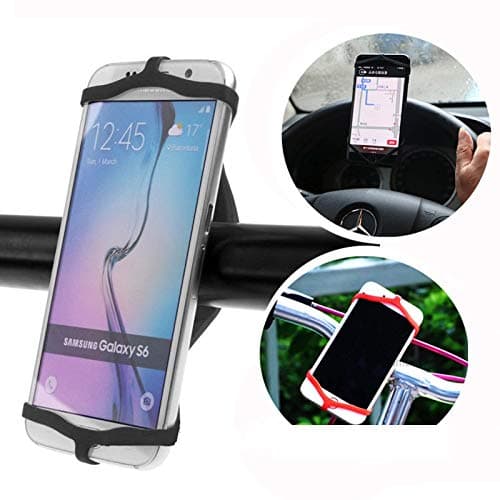 Simple is Better! Attaches to Wrist, Bike, Boat, Chair, Oven, etc! Durable Waterproof Silicone Phone Holder, Bike, Steering Wheel, All Smartphones, Up to 3" Diameter Connection, Sports