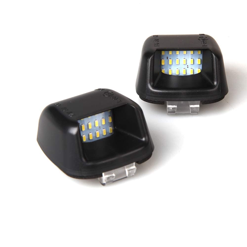 LED Licence Number Plate Rear Lamps Assembly for N-issan N-avara D40 2005-2016, OEM 26510ZP50A, White 6000k (2 pieces)