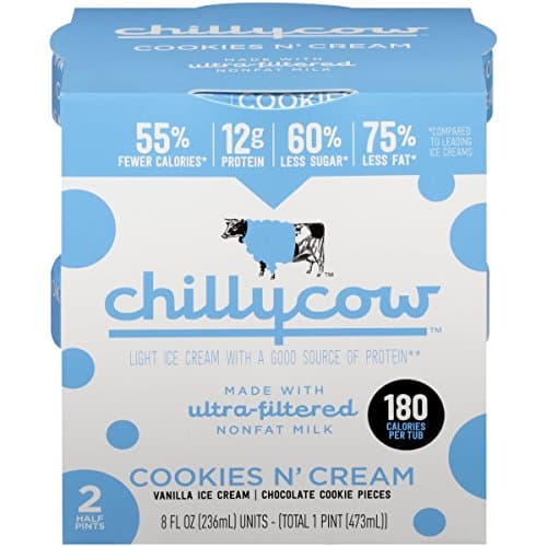 Chilly Cow Cookies N' Cream Light Ice Cream, 16 fl oz (frozen)