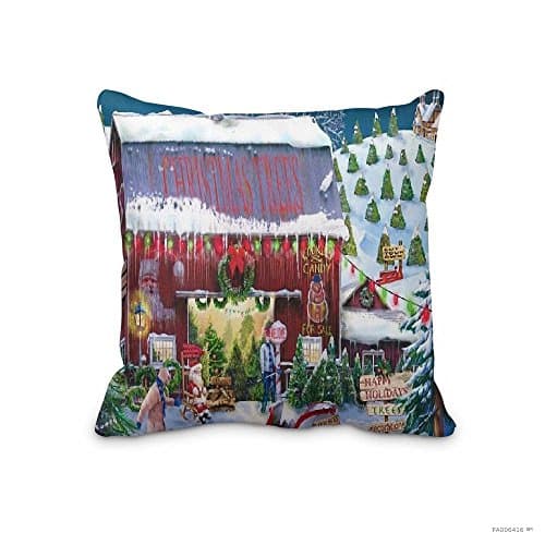 Xmas Pillow Case christmas No-2972 Throw Pillow Case Merry Christmas Cushion Cover 18x18inch Pillowcase
