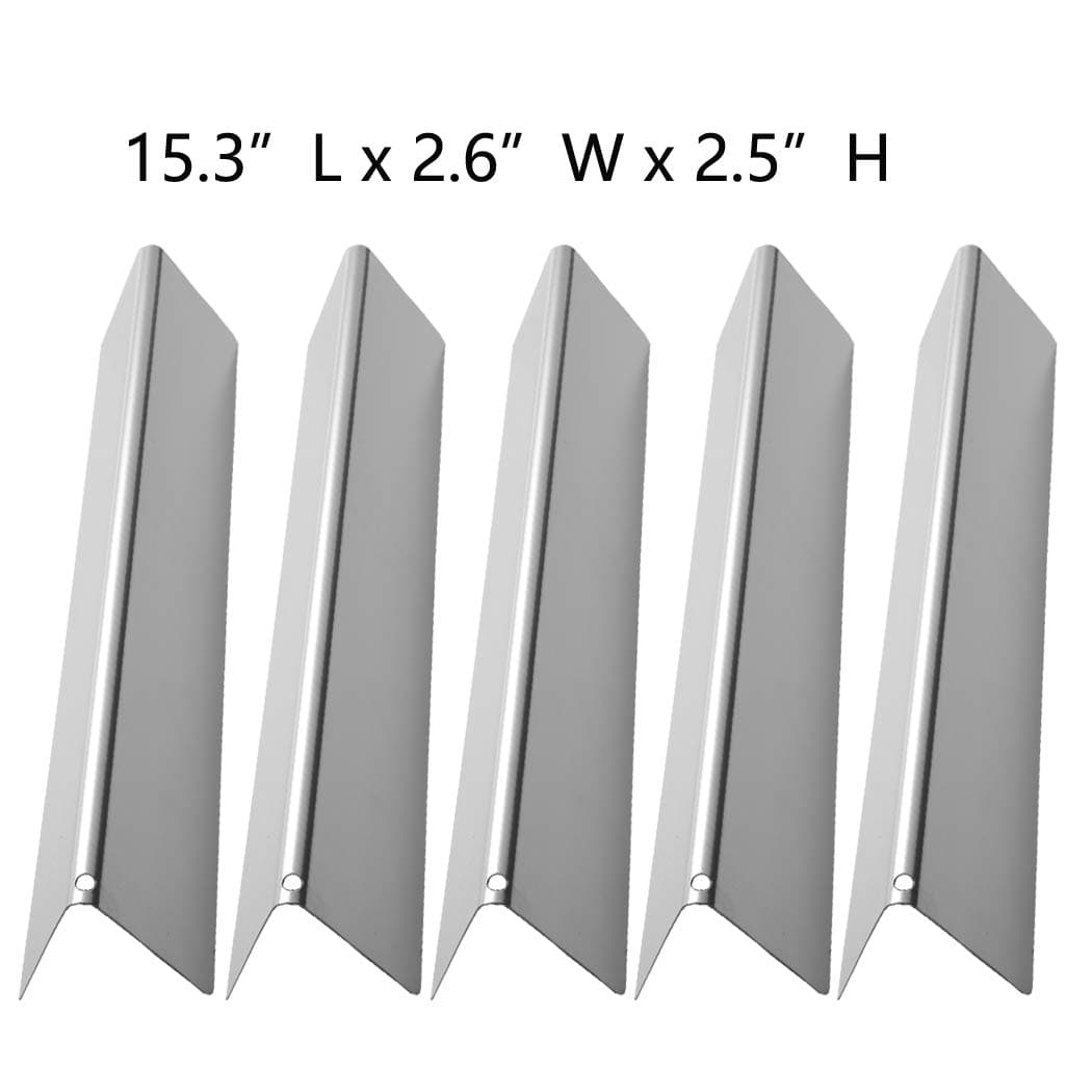 SUONA WS-36 Stainless Steel Flavorizer Bars Heat Plate/Tent Replacement Parts for Weber Spirit 300 310 320 E310 E320 Series Gas Grills with Front-Mounted Control Panels 15.3"x2.6"x2.5" 5 Pack