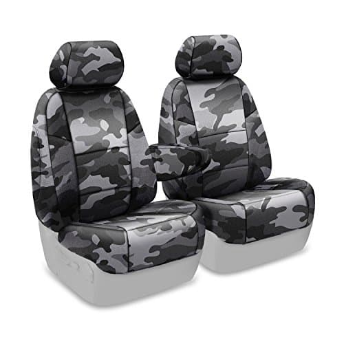 Coverking Front 50/50 Bucket Custom Fit Seat Cover for Select Toyota FJ Cruiser Models - Neosupreme (Traditional Urban Camo Solid)