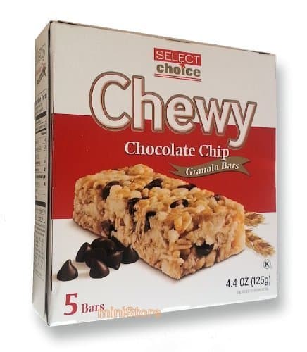 Chewy Chocolate Chips Granola Bars Oat Honey Peanut Coconut 4.4oz &...