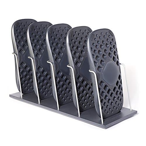 FluidStance Small Fleet - Plane - Standing Desk Balance Boards Plus Rack for The Office and Shared Spaces