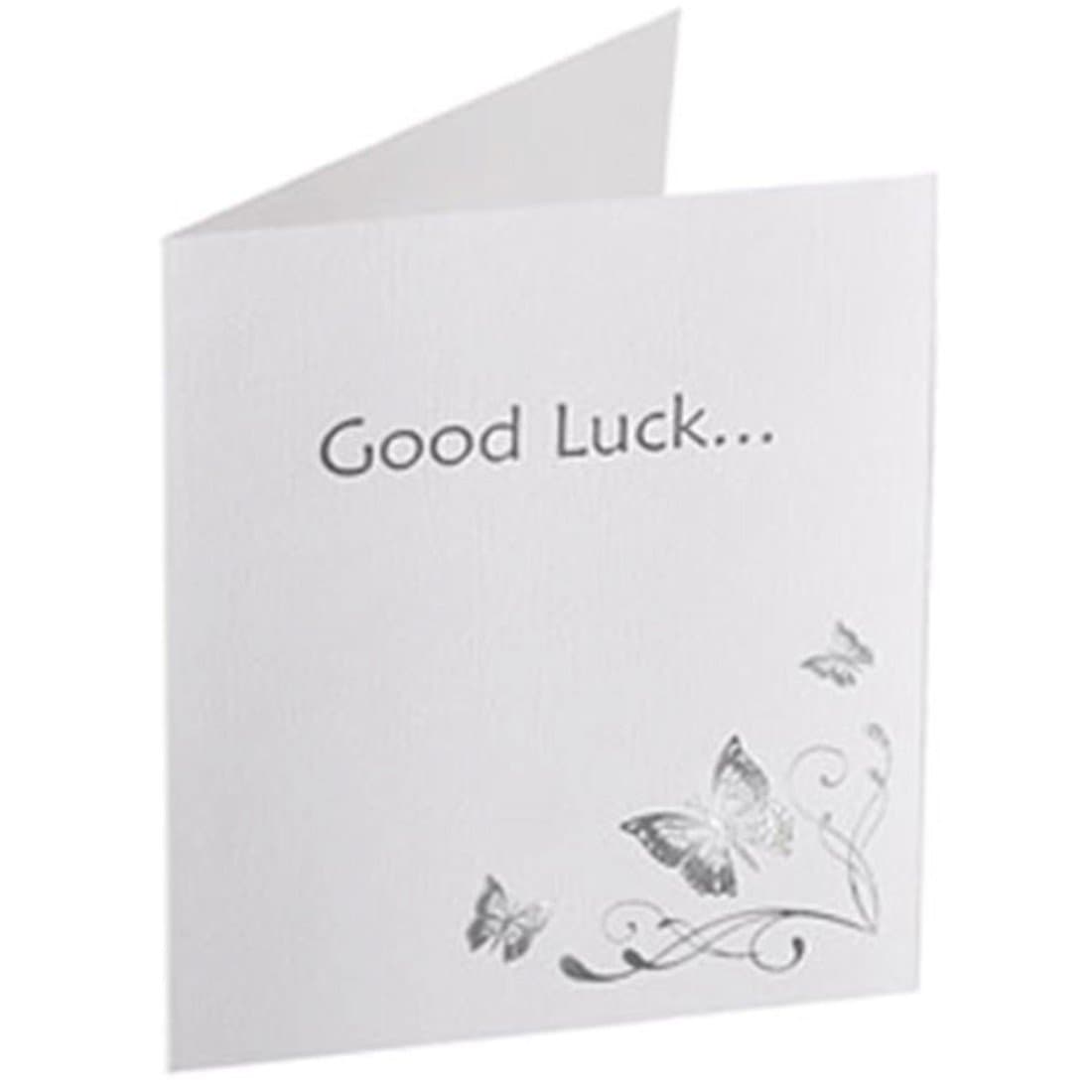 Butterfly Wedding 10 X Silver & White Butterfly Lottery Ticket Scratch Card Holders Wedding Favour