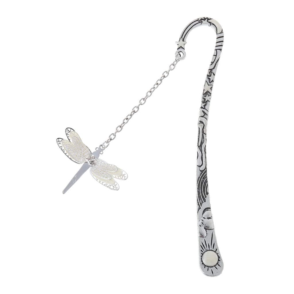Karryin Glow in The Dark Luminous Book Marker Creative Dragonfly Bookmark Label School Office Stationery Kid Student Gift Decor