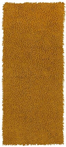 Gold 2x5' Shagadelic Chenille Twist Rug Runner  - Shag