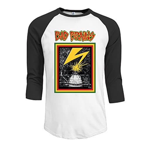 Kktio Bad Brains Men's Funny Baseball Shirt Raglan Sleeves