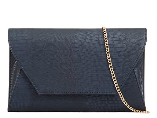 Ladies Snakeskin Envelope Clutch Bag - Women's Evening Bag Snake Skin Handbag Purse KA822