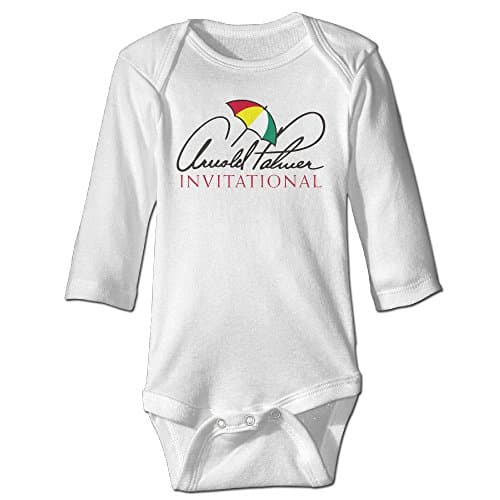 White Arnold Palmer Funny Toddler Long Sleeve Nursling Baby Costume