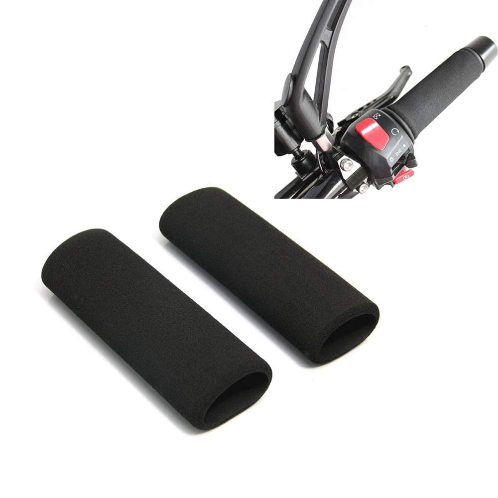 Carvicto - Motorbike Motorcycle Slip on Foam Anti Vibration Comfort Handlebar Grip Cover Set Accessories