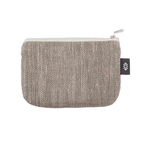 Gray 100% Linen Pencil Case - 5x7 inch Pouch Bag, by ThingStore