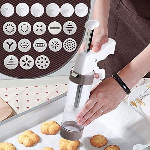 DIY Cookie Press Kit - Cookie Press Making Gun Biscuits Cake Mold Cookie Press Maker Machine Dessert Decoration