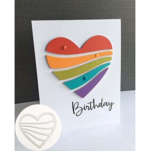 Susada Love Heart Cutting Dies Stencil DIY Scrapbooking Embossing Album Paper Crafts for Card Making On Prime for Scrapbooking Photo Abulm