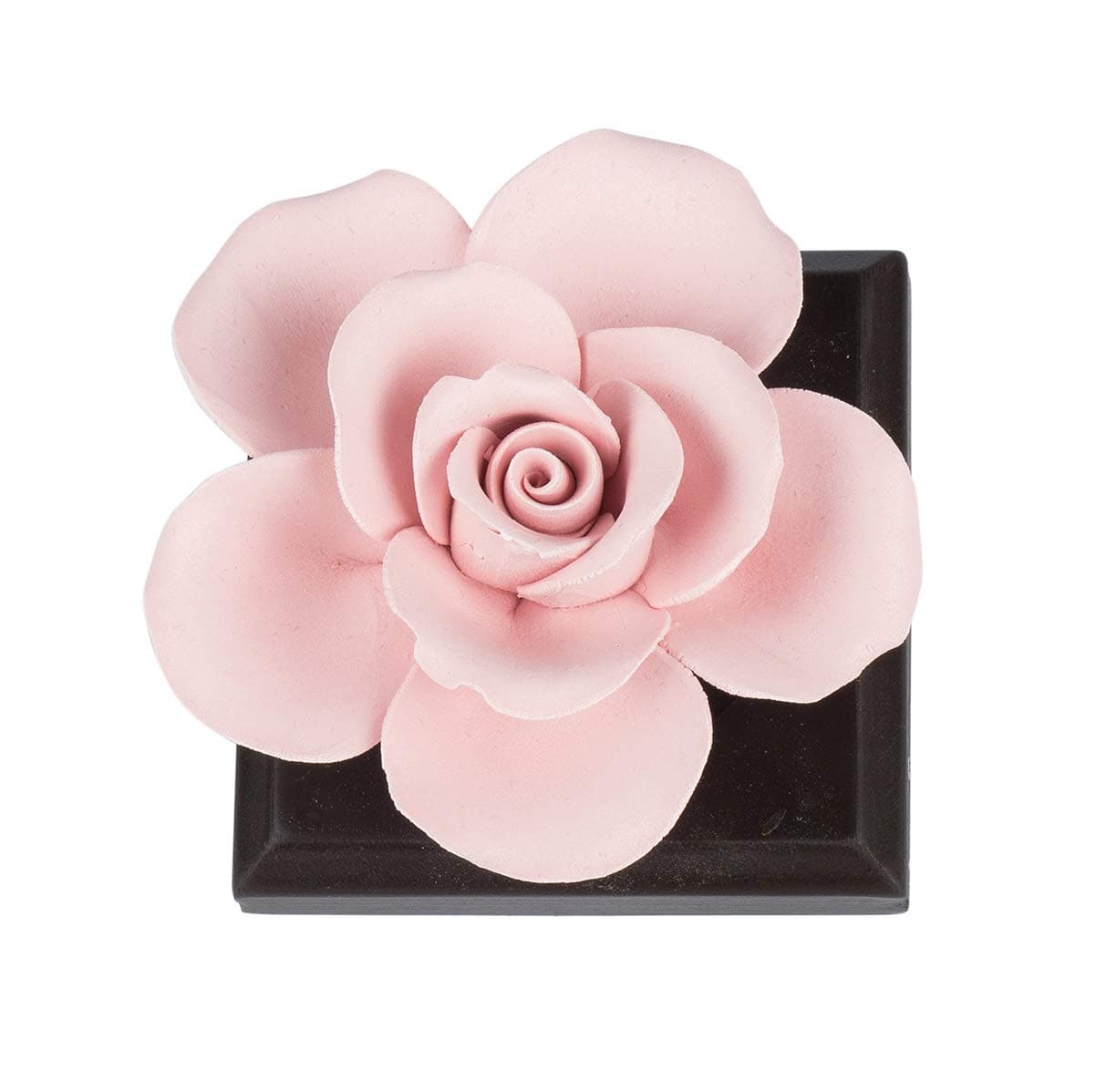 Qfun Handmade Ceramic Artificial Flower Fragrance Diffuser Living Room Decor - Great Gift for Mother's Day Valentine's Day Wedding and Christmas (Red Rose)