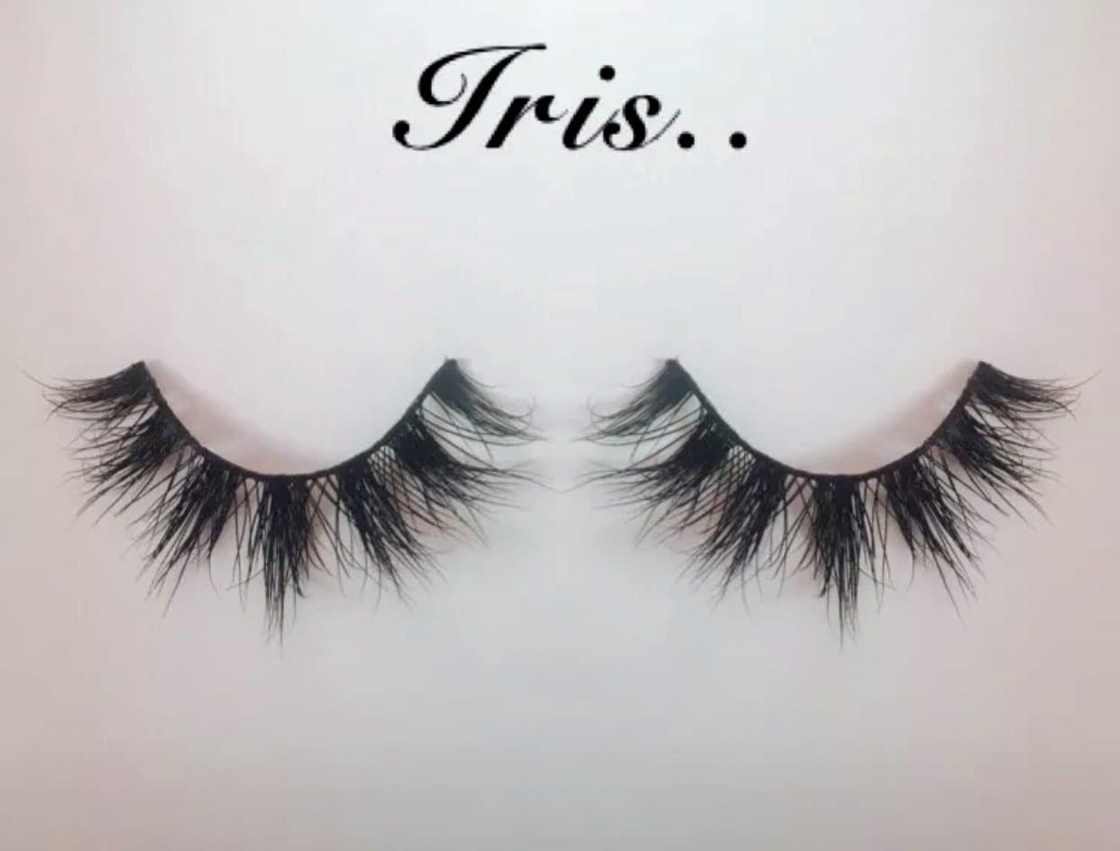 False faux Mink luxury high quality double layered eyelashes- 100% high quality False eyelashes IRIS