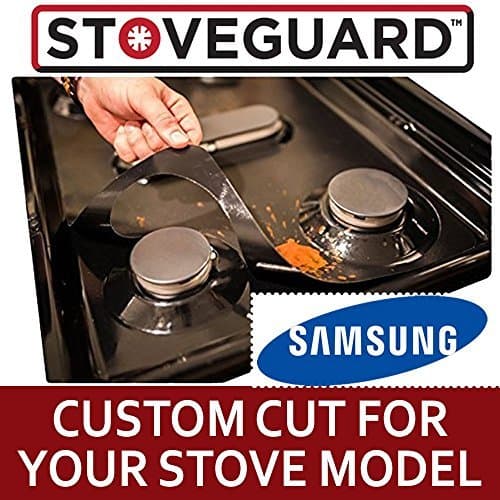 Samsung – (Gas Only) Stove Liner | Gas Stove top Protector | Range Burner Cover | Keep Your Stove Cleaner