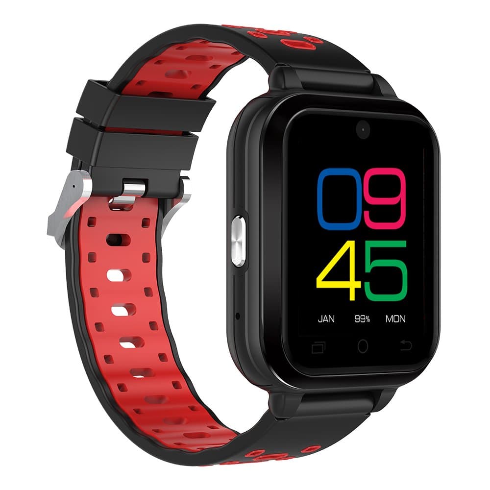 FINOW Q1 PRO, 4G Smartwatch Phone IP67 Waterproof, 1.54 inch, Android 6.0, MTK6737, 1GB RAM, 8GB ROM, Bluetooth, GPS (Red Black)