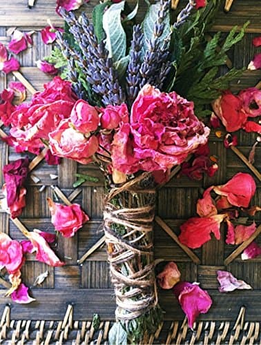 Floral Sage Stick + Healing Crystal