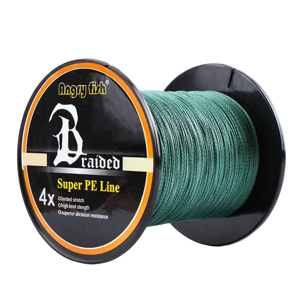 Adeeing Braided Fishing Line 20LB-80LB Test 4 Stands Super Strong PE Fishing Line Dark Green