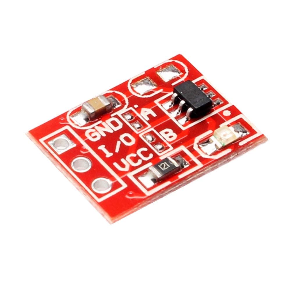 ZhangHongJ,2.5-5.5V TTP223 Capacitive Touch Switch Button Self Lock Module For Arduino(color:RED)
