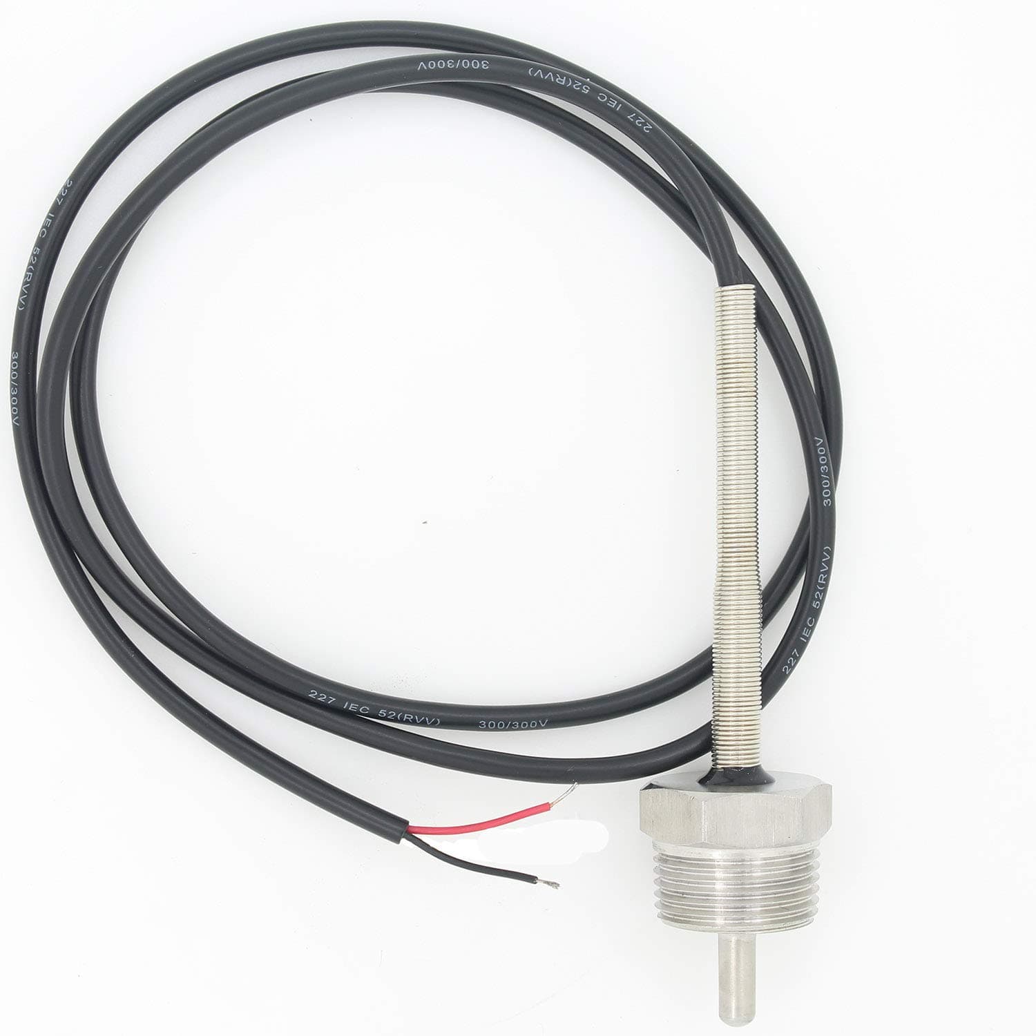 3/4 inch 6mm ntc 3950 10k ntc thermistor probe with thermowell thermopocket immersion probe thermocouple 30 50 100 150 200 300 400 500mm (30mm)