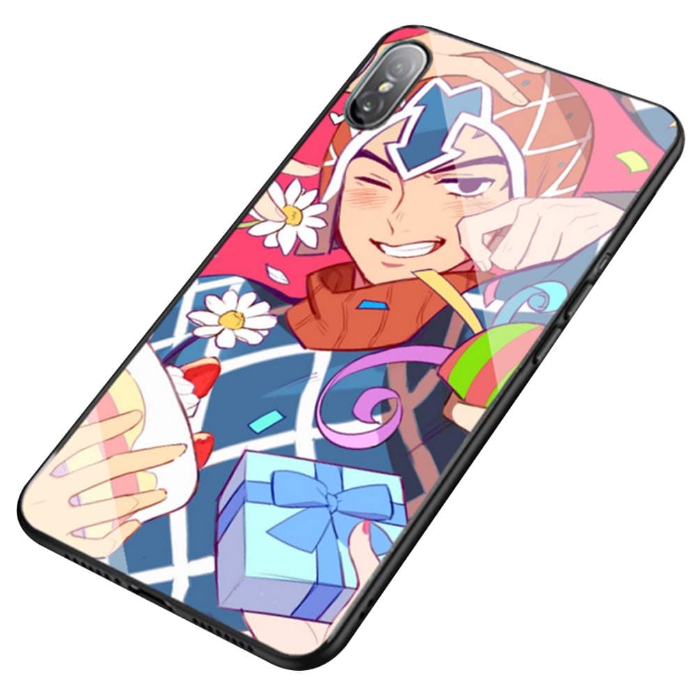 SHCASEA Jojo's Bizarre Adventure Case For Iphone,iphone 11 Pro Tempered Glass Hard Shell,black Protective Cover,guido Mista-a Iphone X