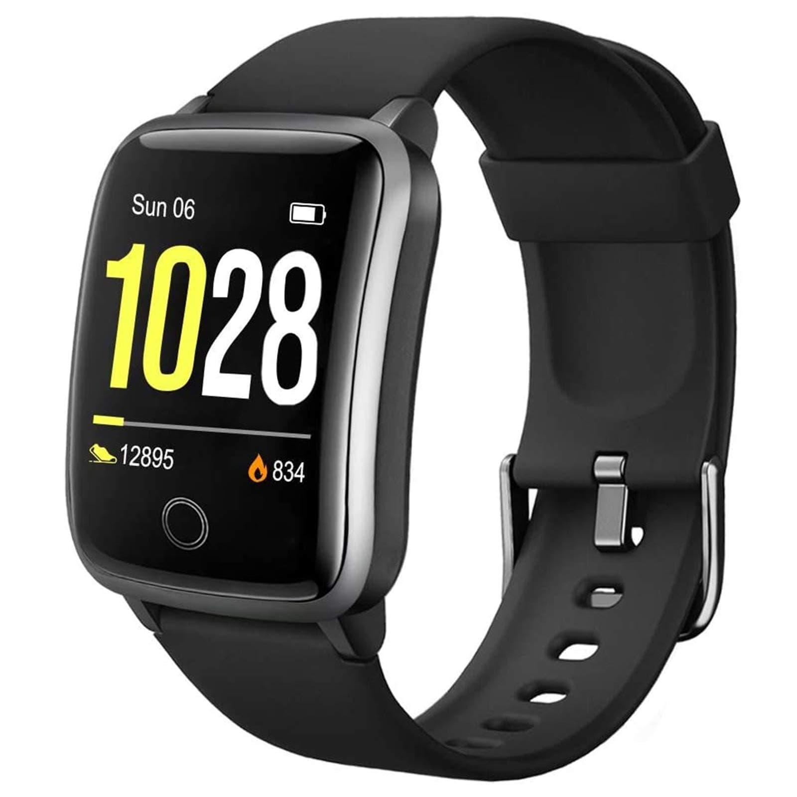 Lintelek Smart Watch,Smartwatch with Heart Rate Monitor， IP68 Waterproof Fitness Tracker for Women Men ，Pedometer Fitness Watch Sleep Monitor, Calorie Counter, Stop Watch, Step Counter for Android iOS