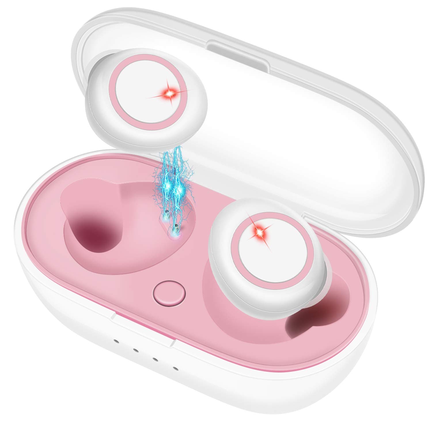 Wireless Earbuds Bluetooth 5.0 for Running, Bluetooth Earbuds with Microphone, Nonstop 9 Hrs Playtime, IPX5 Waterproof, True Wireless Earbuds, Earbuds Bluetooth Wireless for Android/iPhone Pink