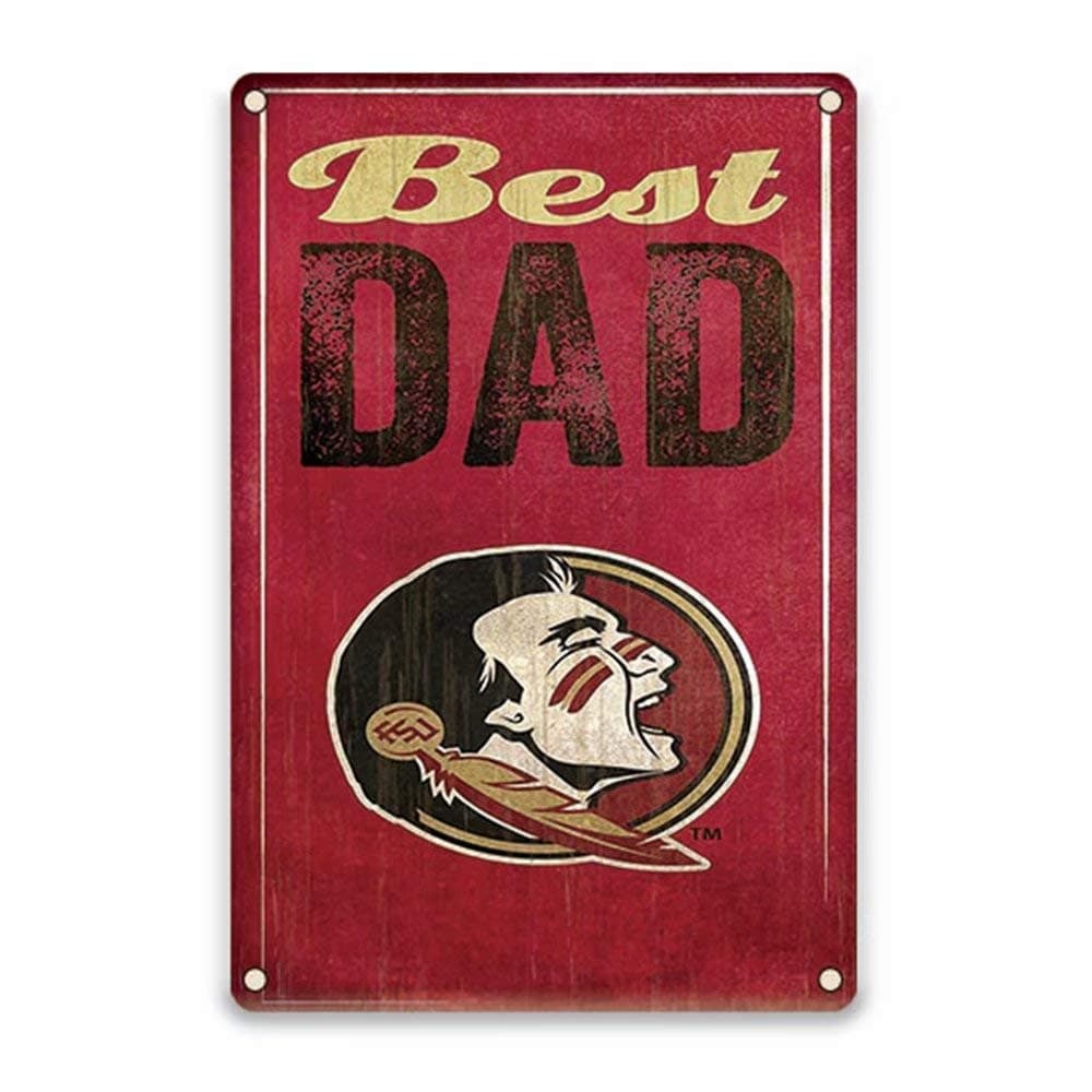 YOMIA Funny Signs Man Cave Signs and Decor - Florida State Seminoles Sign 8 X 12 Inches