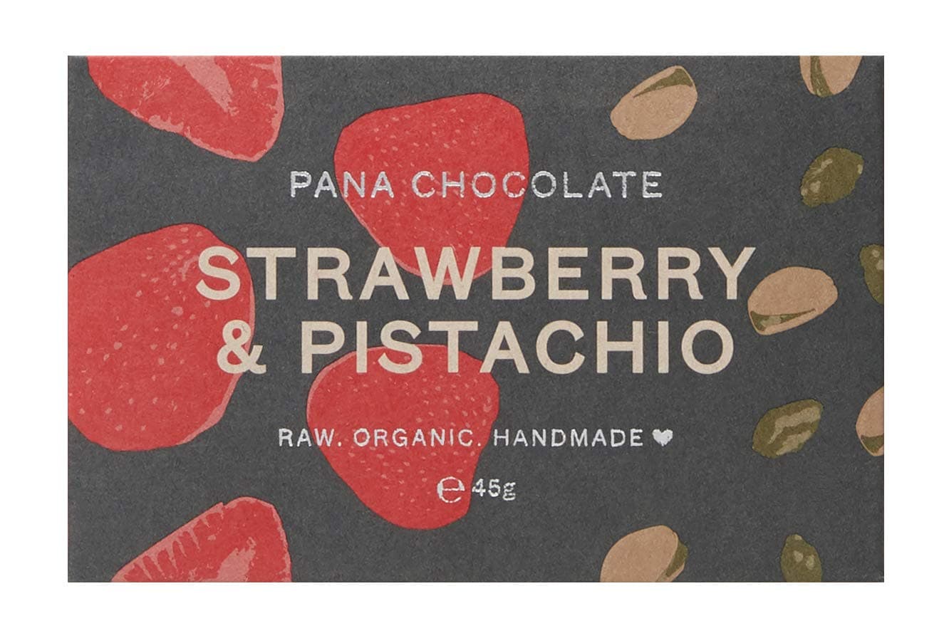 Pana Organic Strawberry and Pistachio Chocolate 12 Bars
