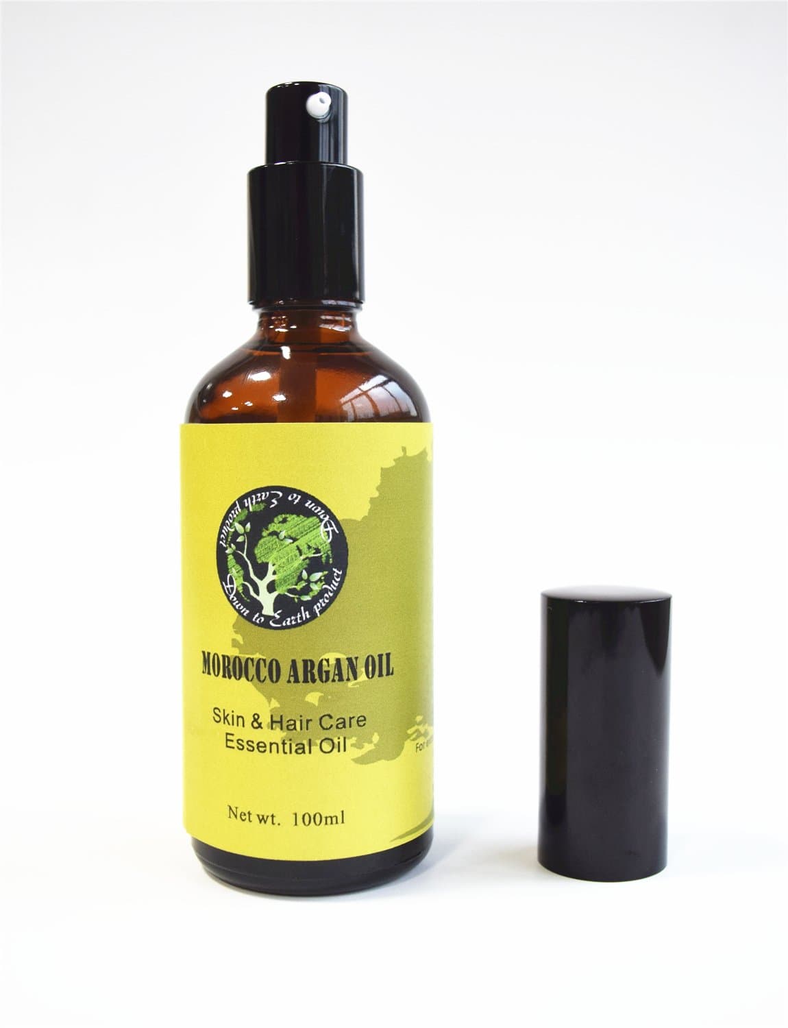 Organic Argan Oil for Hair, Face & Skin 4 oz - 100% Pure Grade A Triple Extra Virgin Cold Pressed From The kernels of the Moroccan Argan Tree - The Anti Aging, Anti Wrinkle Beauty Secret 100ml