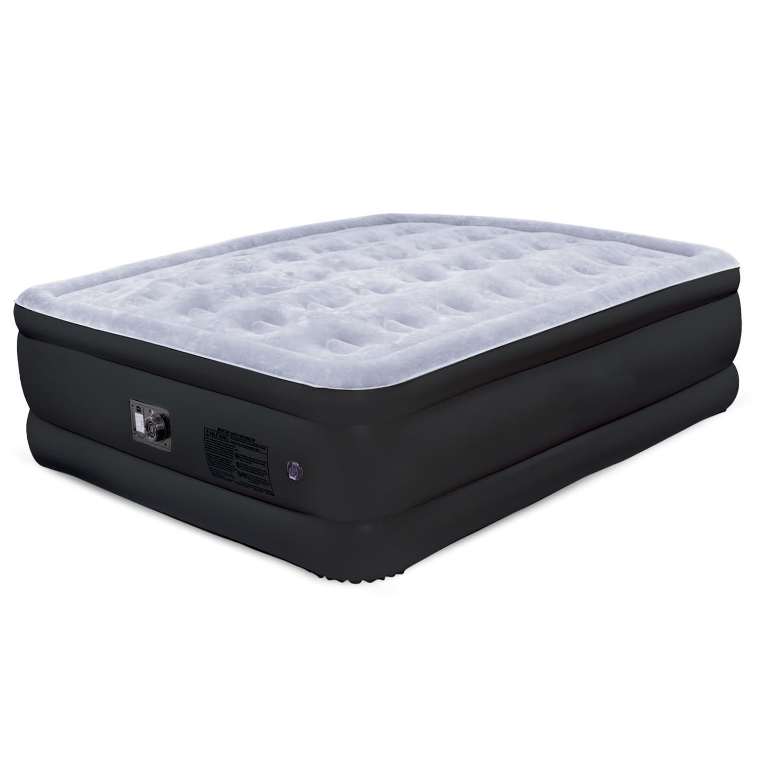 Restoration Queen Size Air Mattress - Inflatable Airbed with Built-In Electric Pump - 18" High