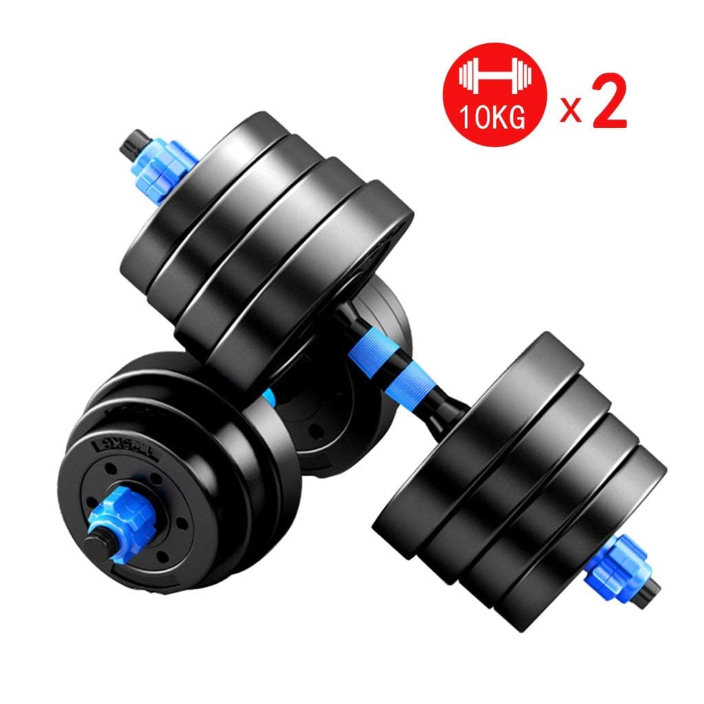 Summerone Dumbbells Pairs 3-44 lbs Adjustable Dumbbell Weight Set Barbell Lifting with 2 Connector for Home Bodybuilding Training