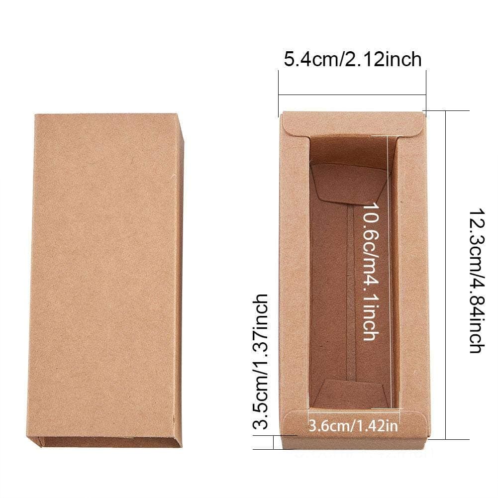 Ritapreaty 20PCS Kraft Paper Boxes, Candy Dessert Packaging Kraft Durable Paperboard for Wedding Birthday Holiday Celebrations Christmas Party