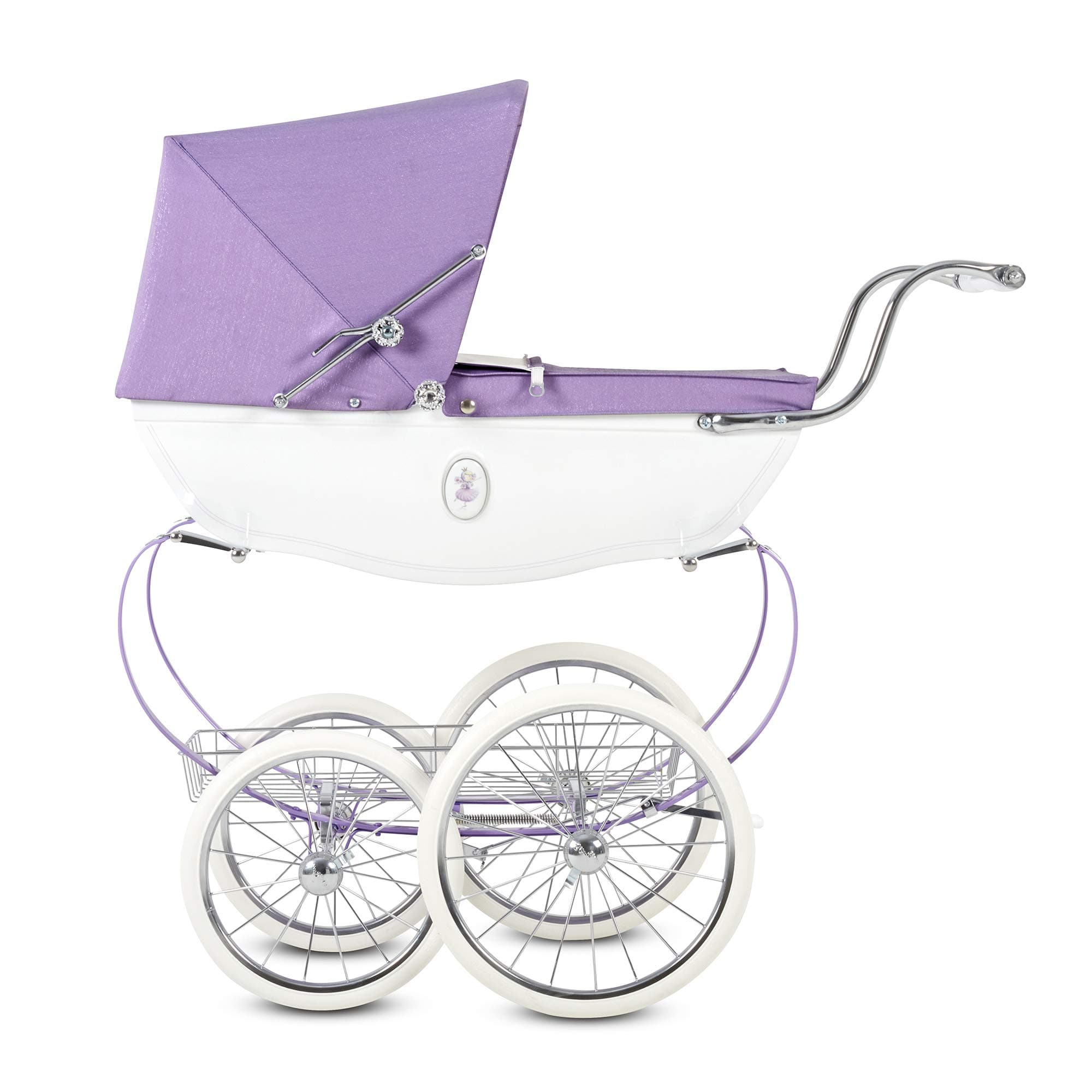 Silver Cross Doll's Pram - Baby Toy Stroller - Handmade in England (Fairy Purple)