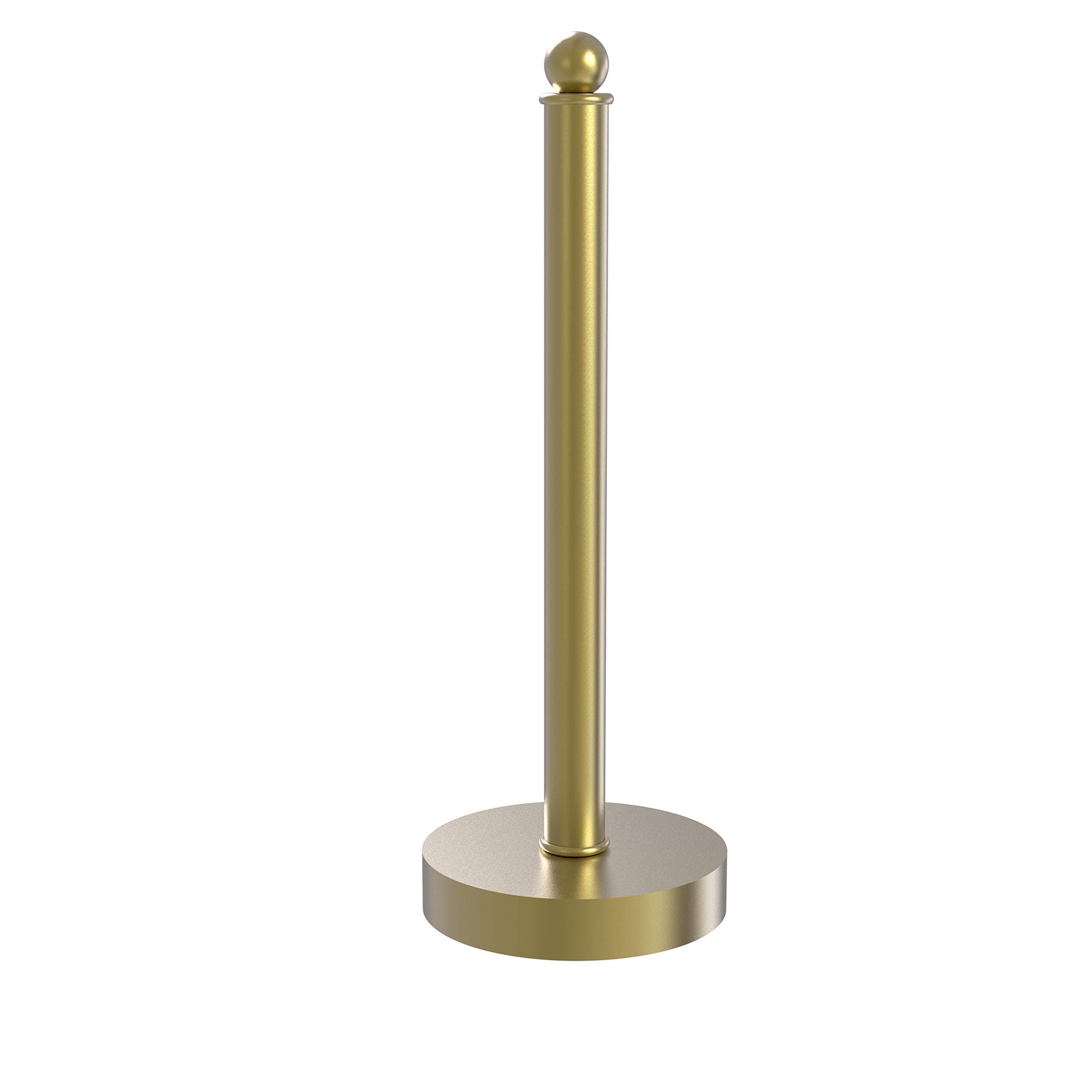 Allied BrassContemporary Counter Top Kitchen Paper Towel Holder, Satin Brass